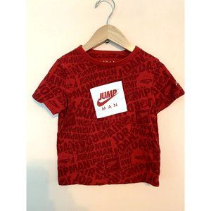 Nice Air Jordan -Jump Man -Red T-shirt -size 4T- Super Cute!
